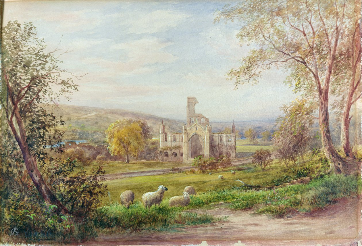 Abadía de Kirkstall, Leeds de George Alexander