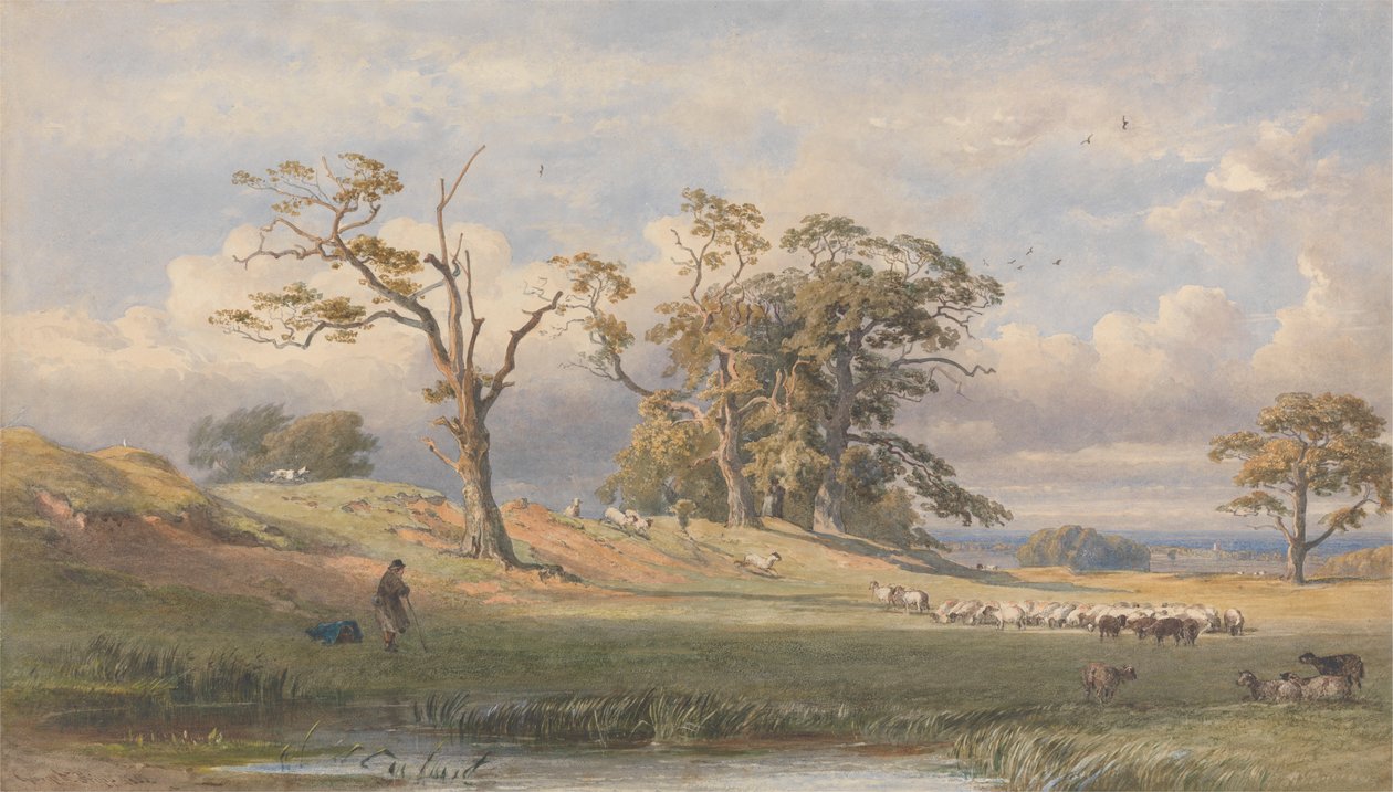 Antiguo campamento británico en Bulstrode Park de George Arthur Fripp