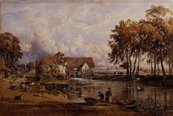 Molino de Streatley: En el Támesis de George Arthur Fripp