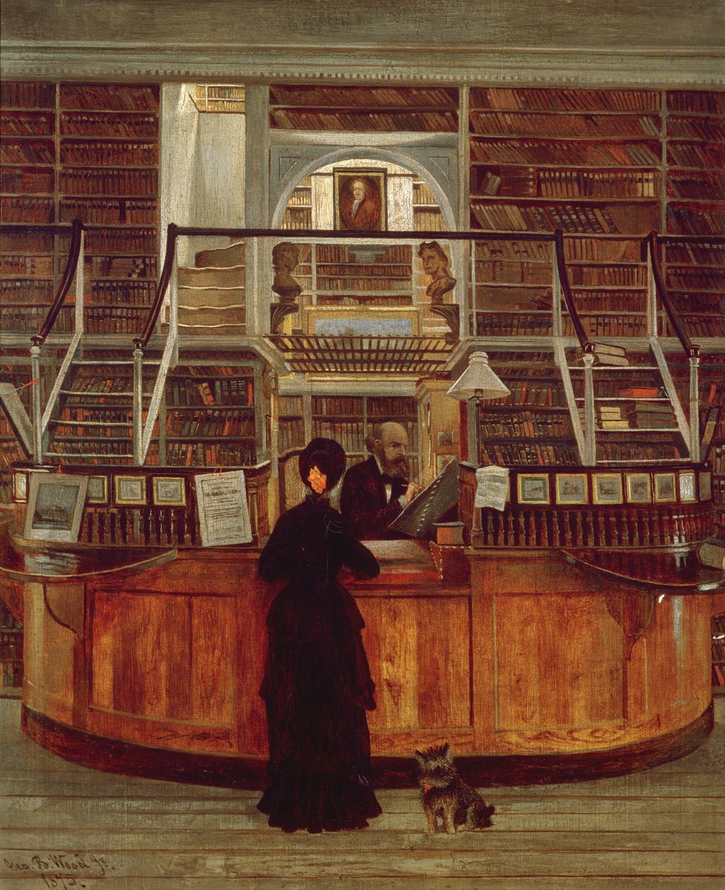 Biblioteca de Filadelfia, 1875 de George Bacon Wood