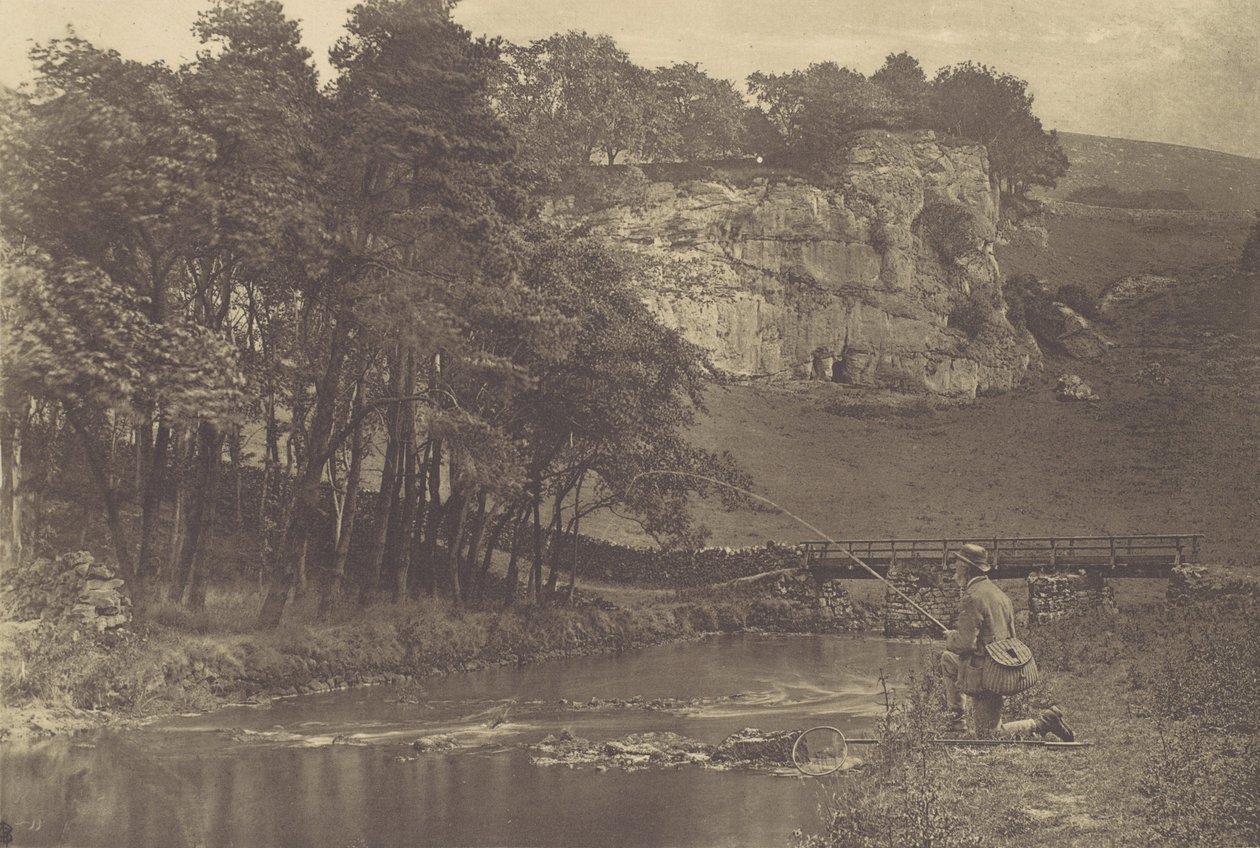 Placa de The Compleat Angler de Izaak Walton, 1880s, impreso en 1888 de George Bankart