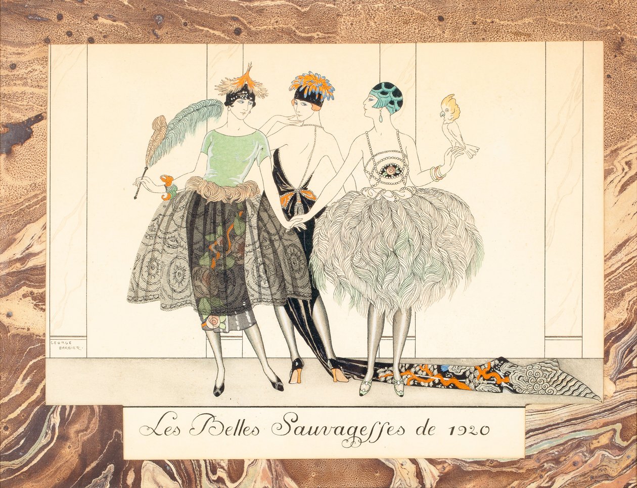 Les Belles Sauvageffes de 1920, de Le Bonheur du Jour ou, Les Graces à la Mode, 1924 de George Barbier
