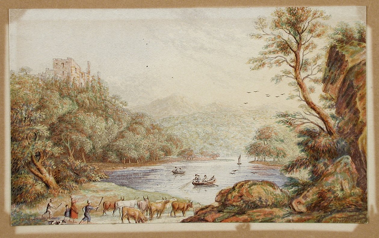 Castillo de Brougham, Westmoreland de George Baxter