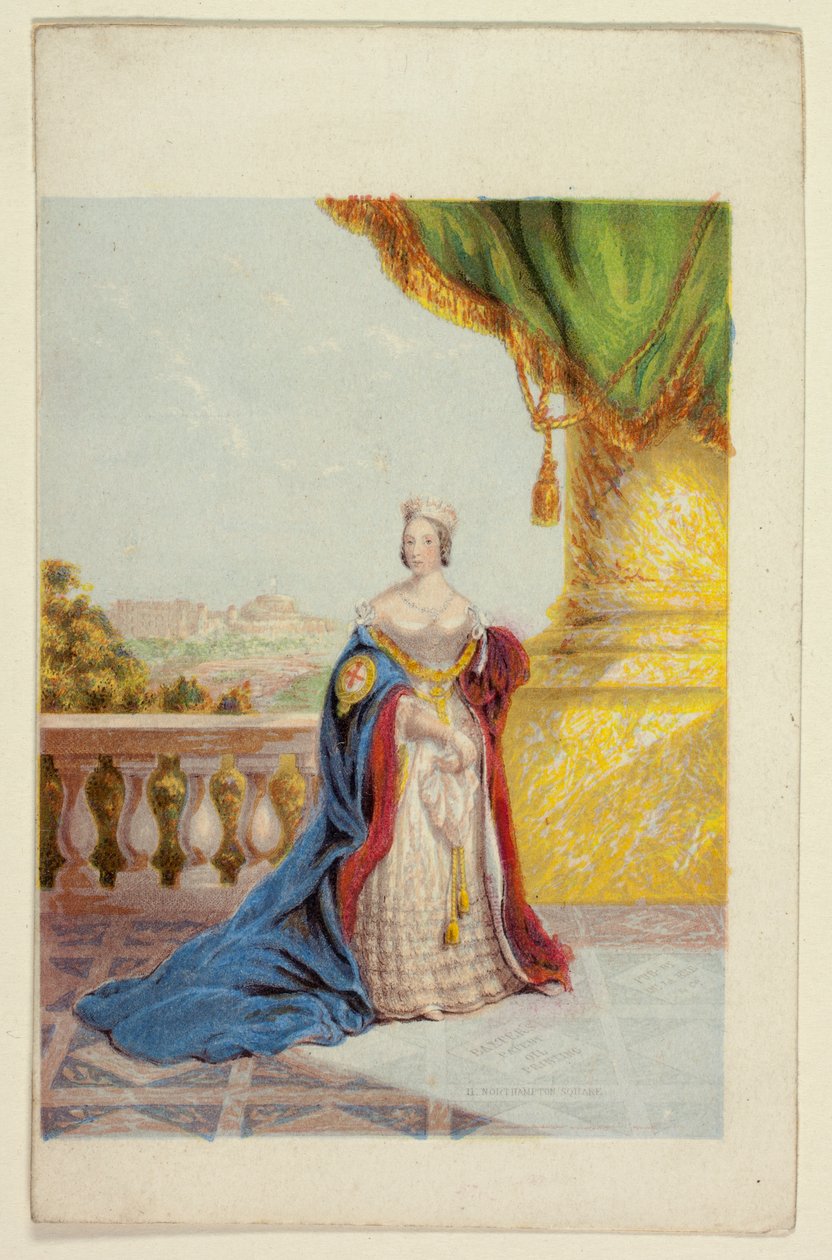 Su Majestad la reina Victoria, también conocida como «la reina De la Rue» de George Baxter