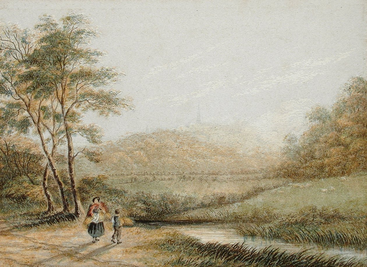 Vista desde Harrow-on-the-Hill de George Baxter