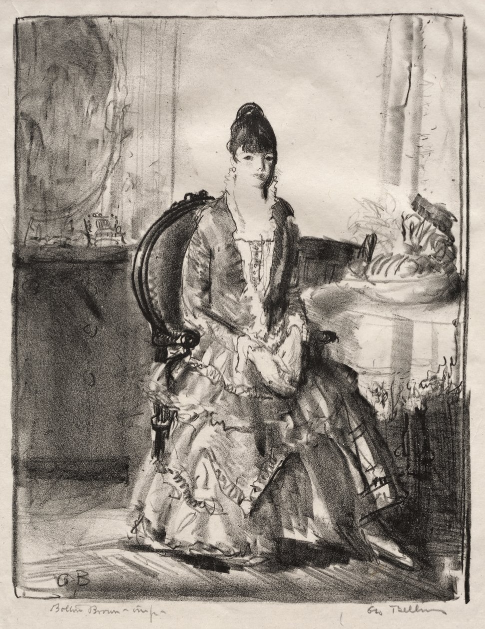 Composición: «Emma en una habitación» de George Bellows