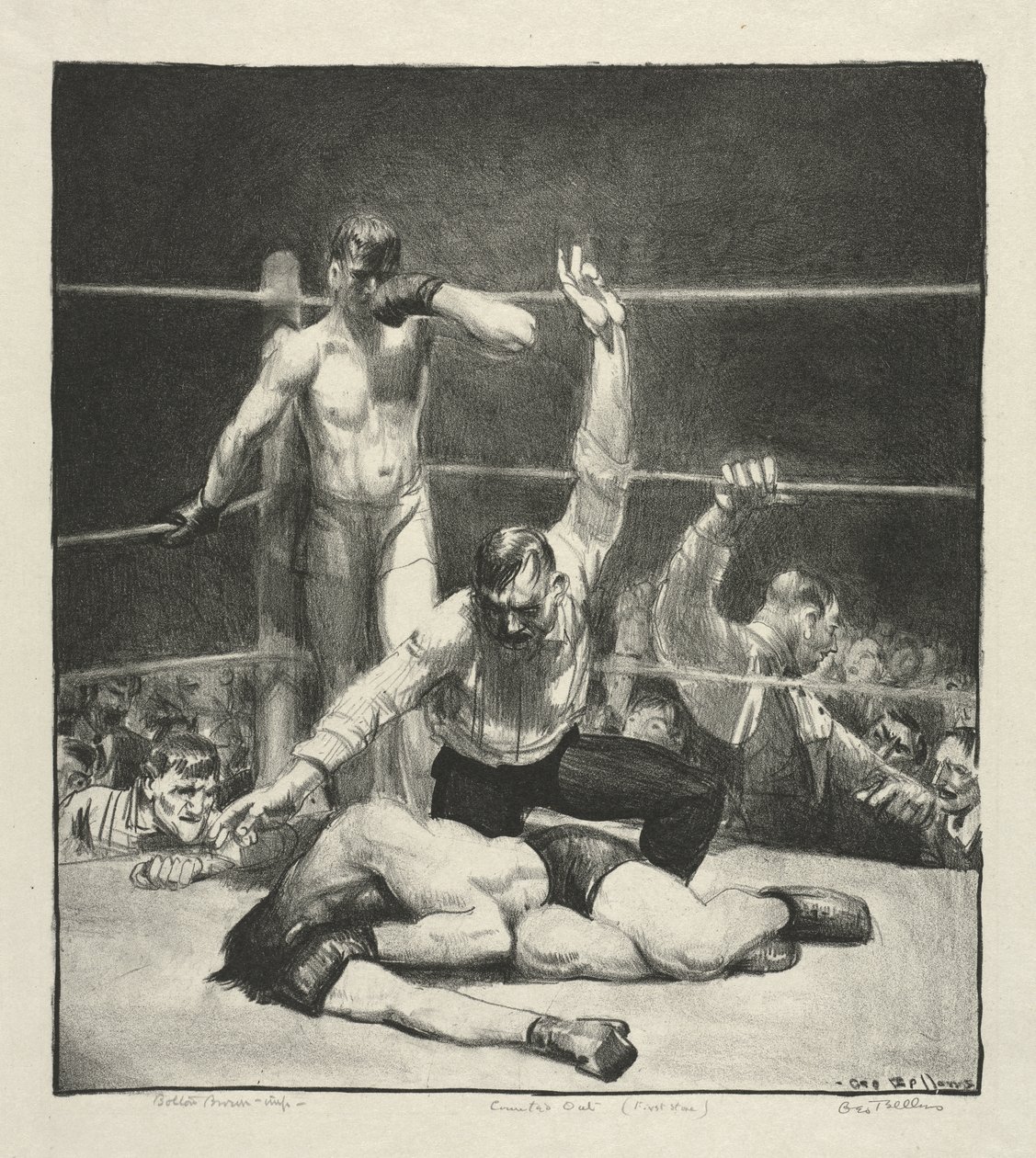 «Counted Out», «First Stone» de George Bellows