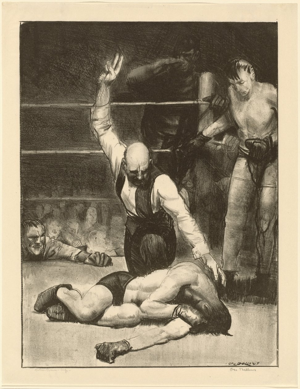 Fuera de combate, segunda piedra de George Bellows