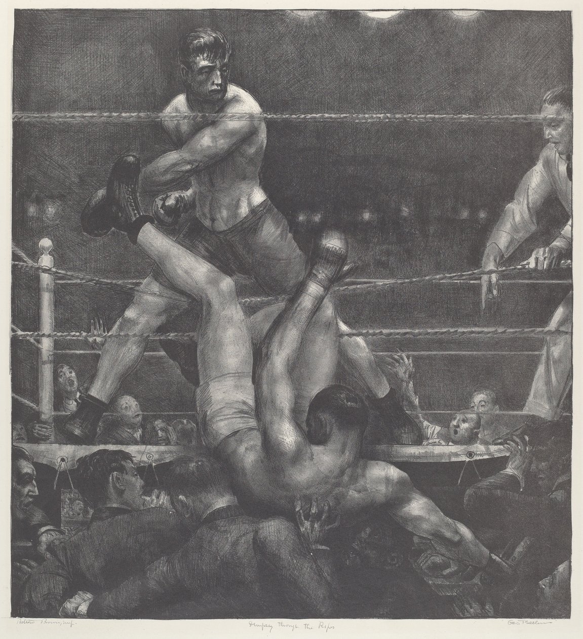 Dempsey entre las cuerdas de George Bellows