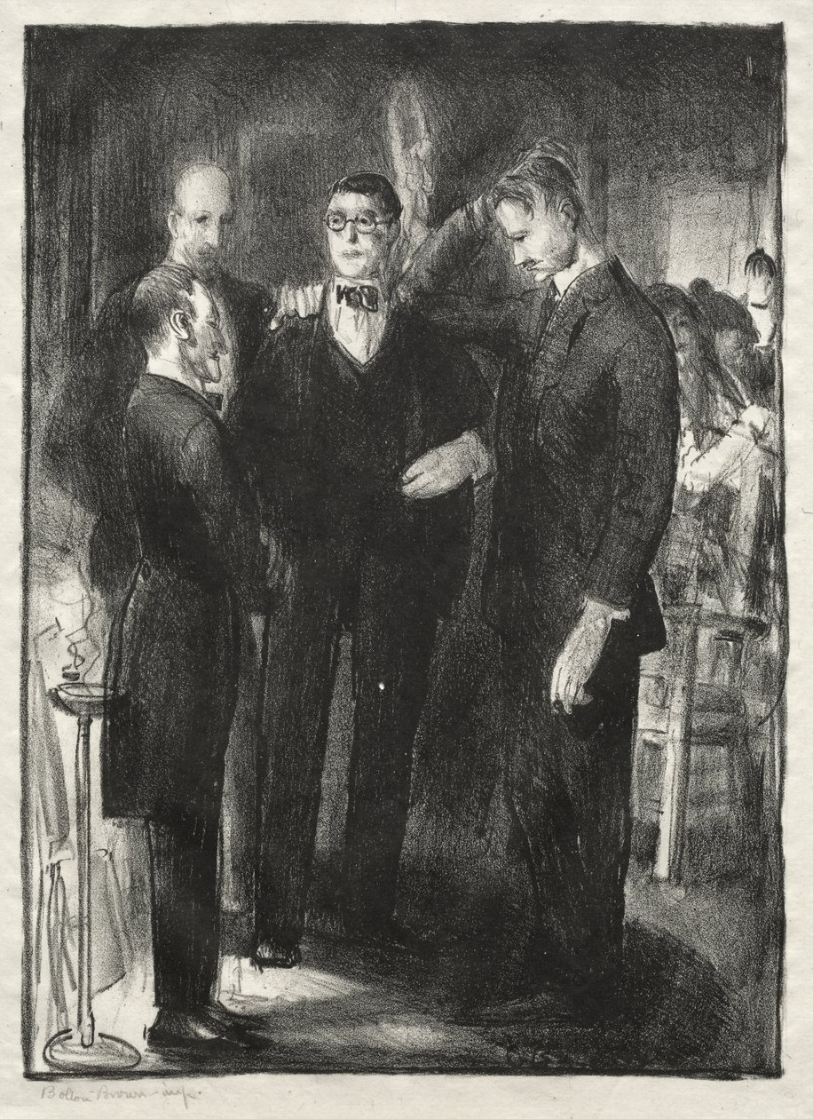 Cuatro amigos, segundo estado de George Bellows