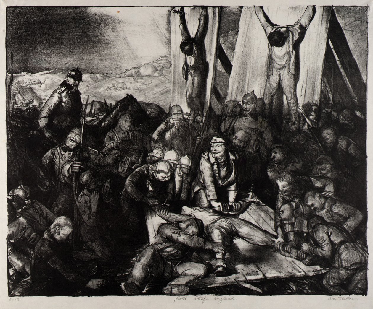 Dios castigue (Dios castigue a Inglaterra) de George Bellows