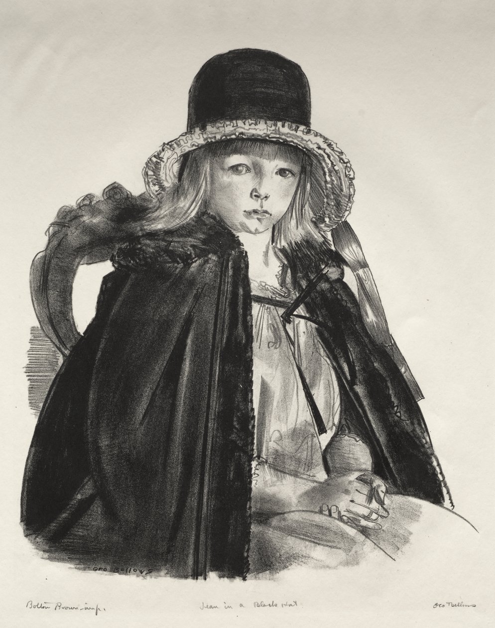 Jean con un sombrero negro de George Bellows