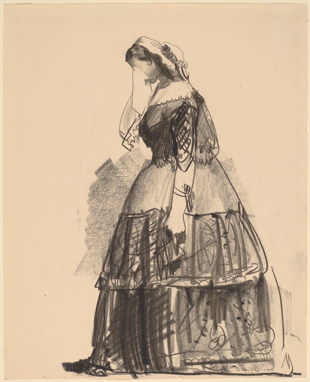 Dama de 1860 - La Actriz de George Bellows