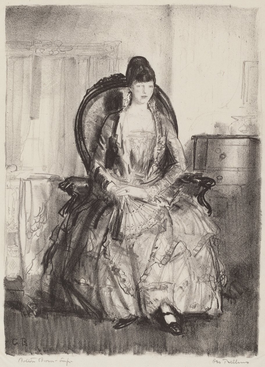 Dama con abanico de George Bellows
