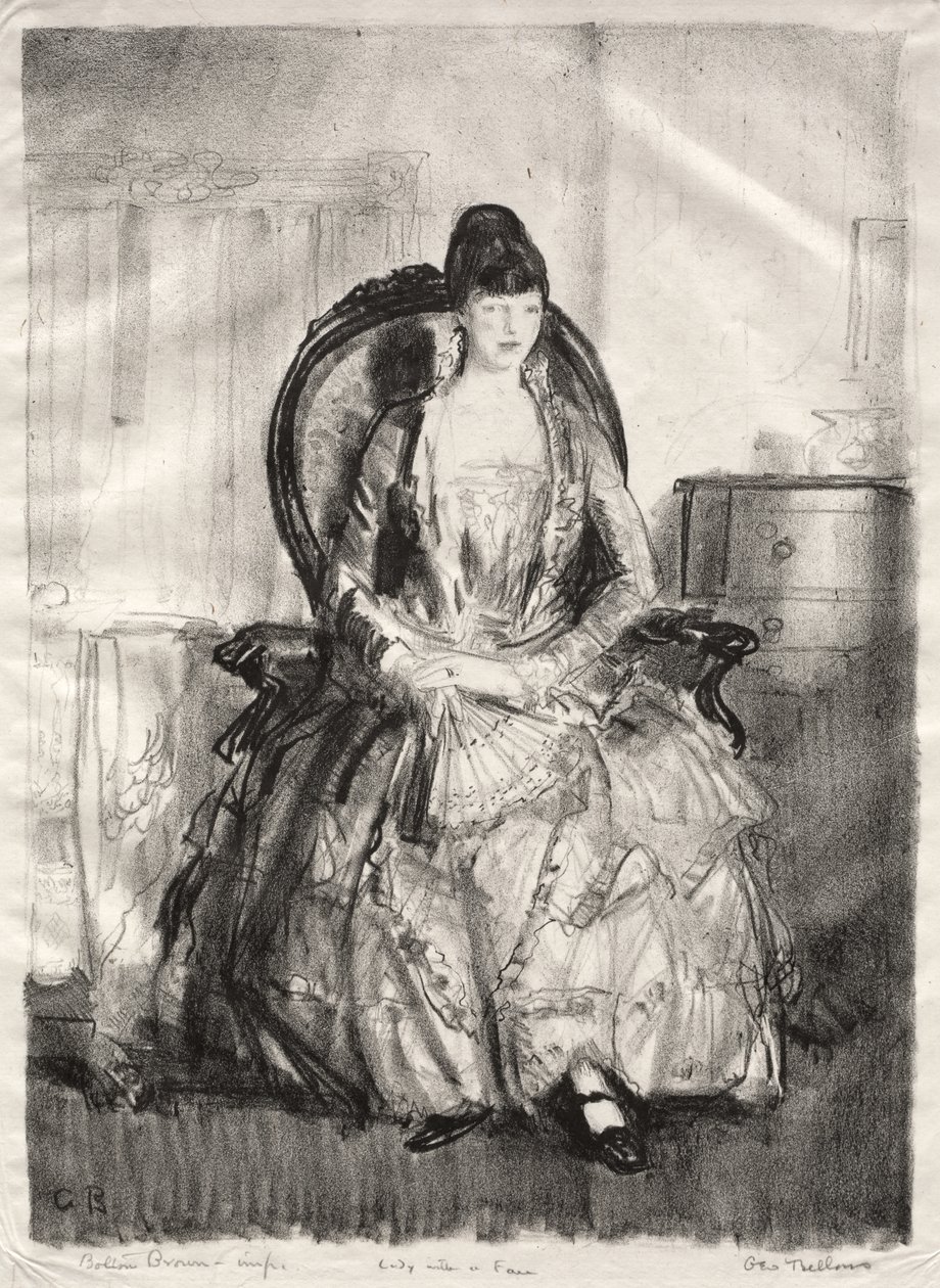 Dama con abanico de George Bellows