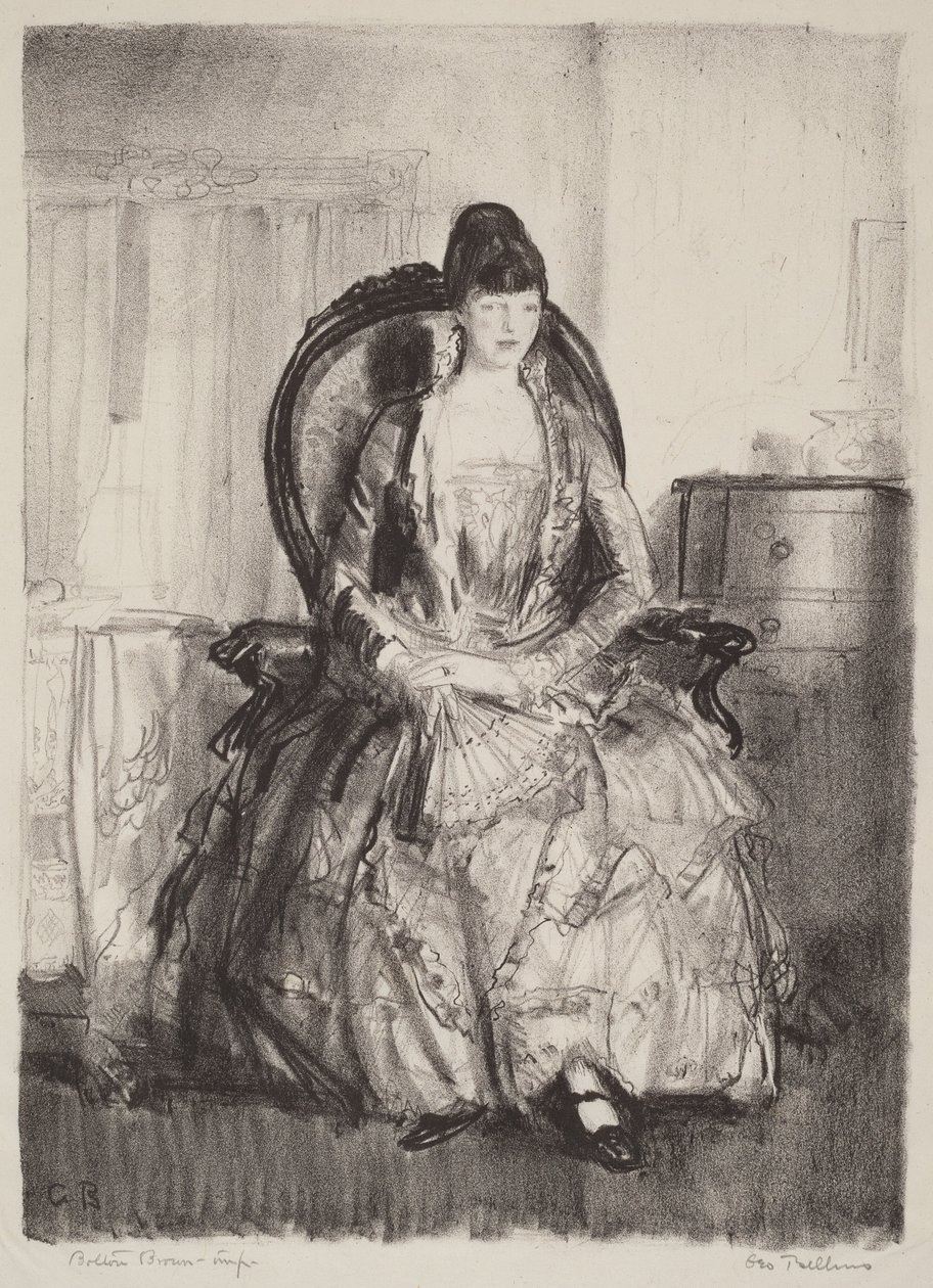 Dama con abanico de George Bellows