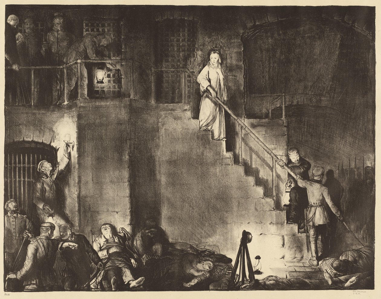 El asesinato de Edith Cavell de George Bellows