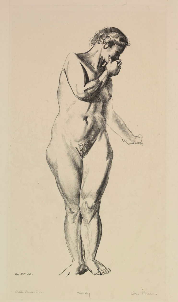 Estudio de desnudo de George Bellows