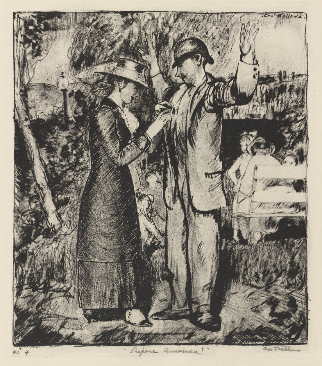 «¡Prepárate, Estados Unidos!» de George Bellows