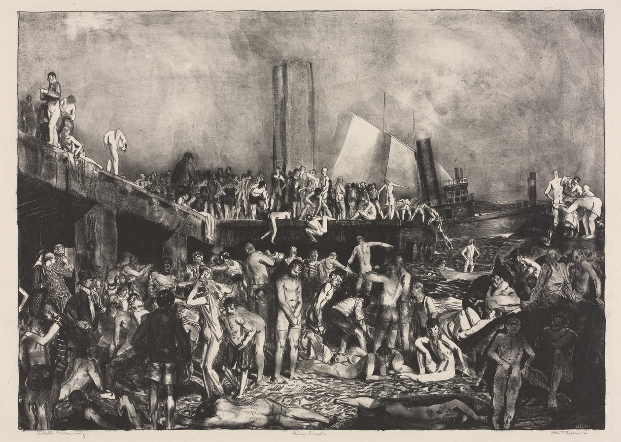 A orillas del río de George Bellows