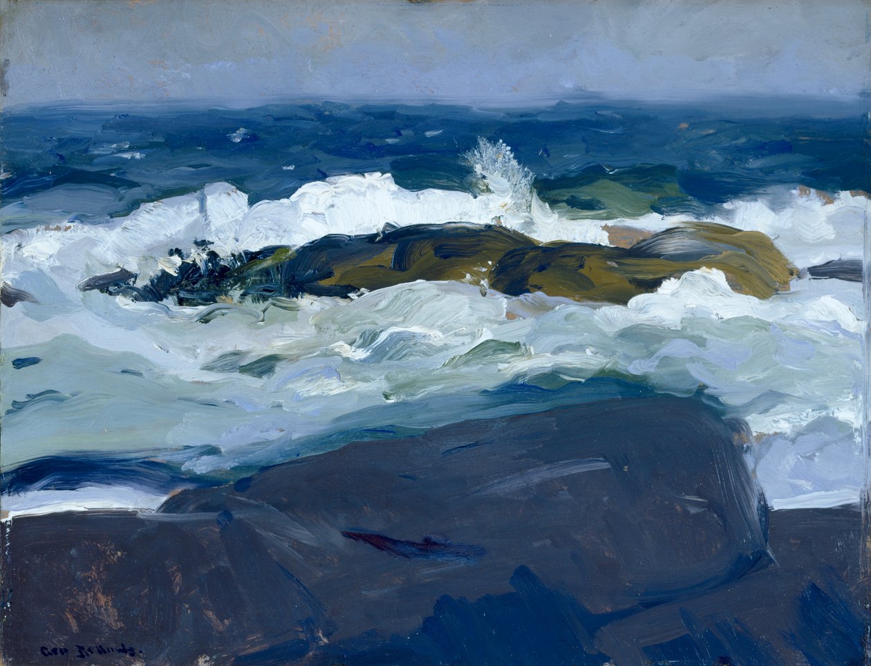 Rock Reef, Maine de George Bellows