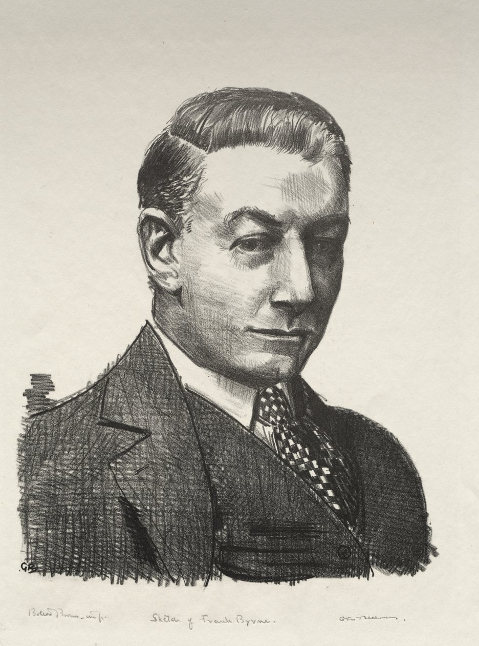 Boceto de Frank Byrne de George Bellows