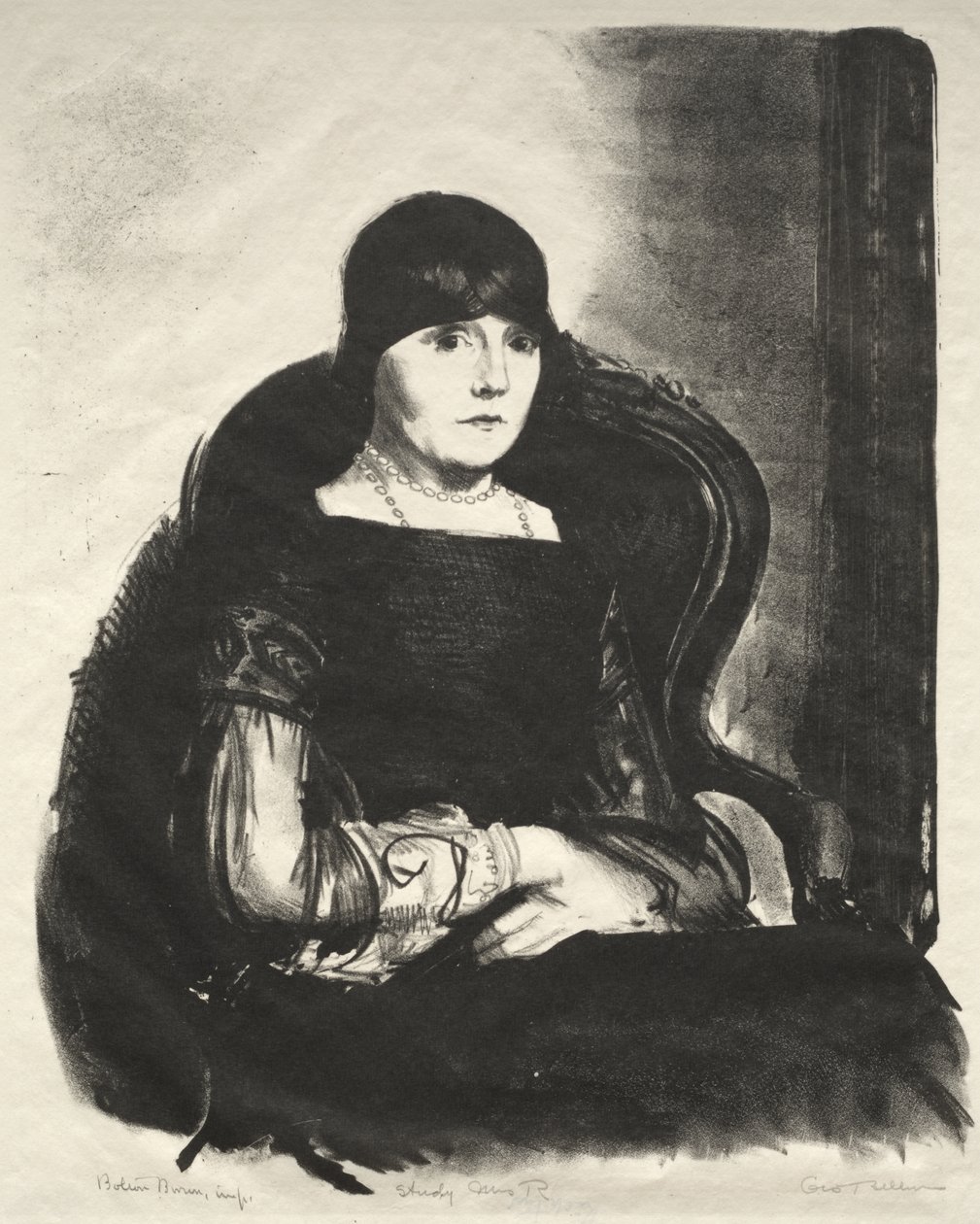 Estudio, Sra. R. de George Bellows