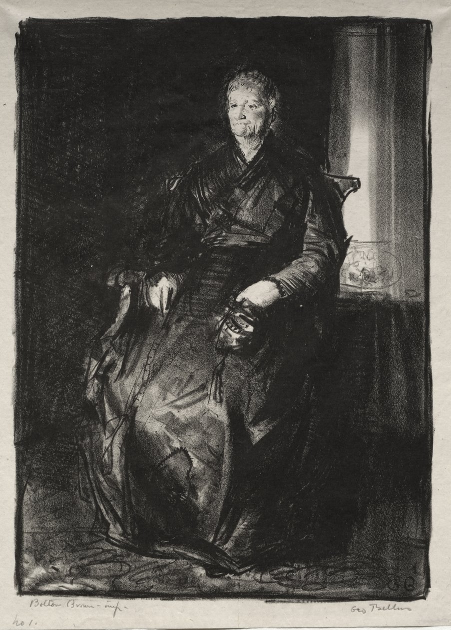 Estudio de mi madre, Primera piedra de George Bellows