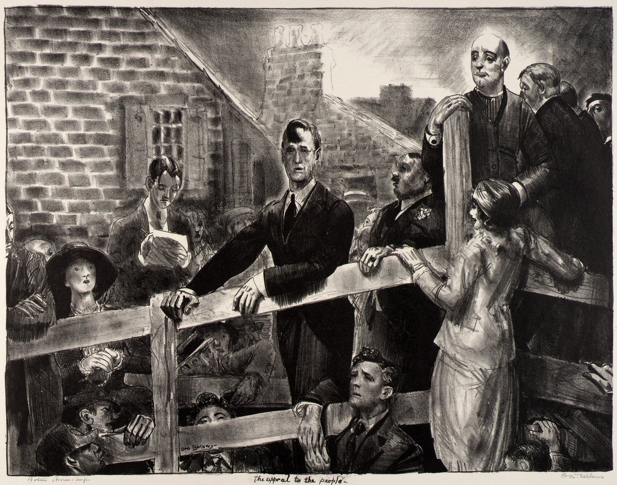 El llamamiento al pueblo de George Bellows