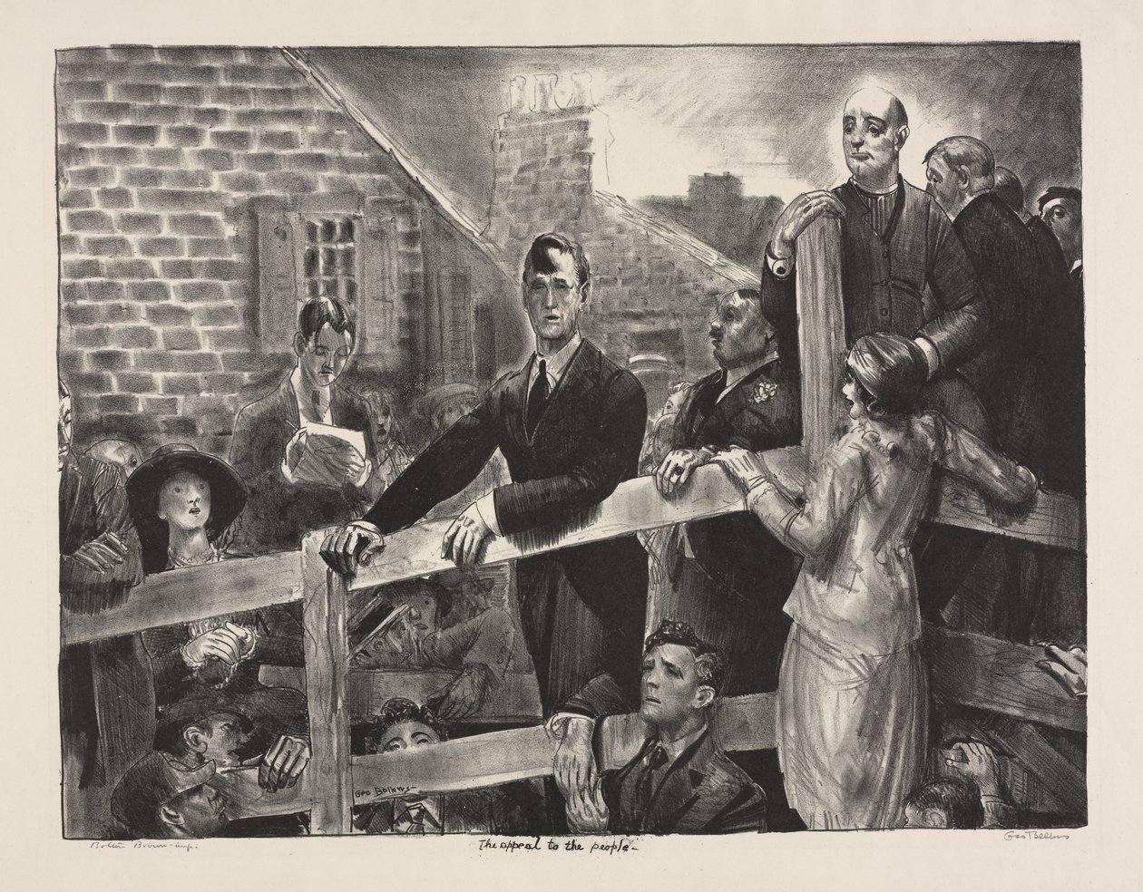 El llamamiento al pueblo de George Bellows