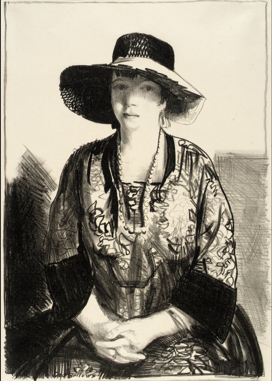 El Sombrero Negro de George Bellows