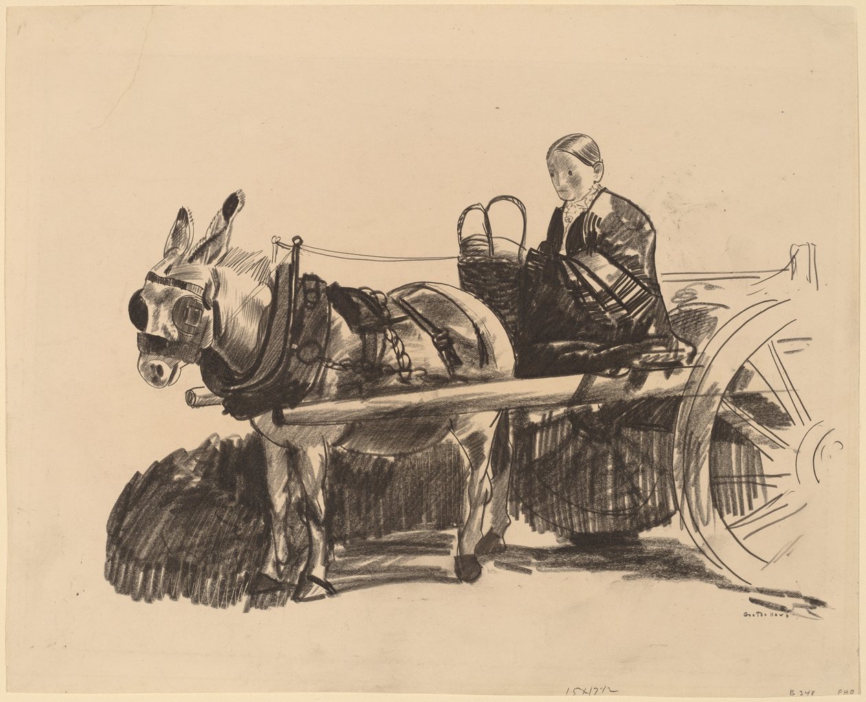 El carro de burro de George Bellows