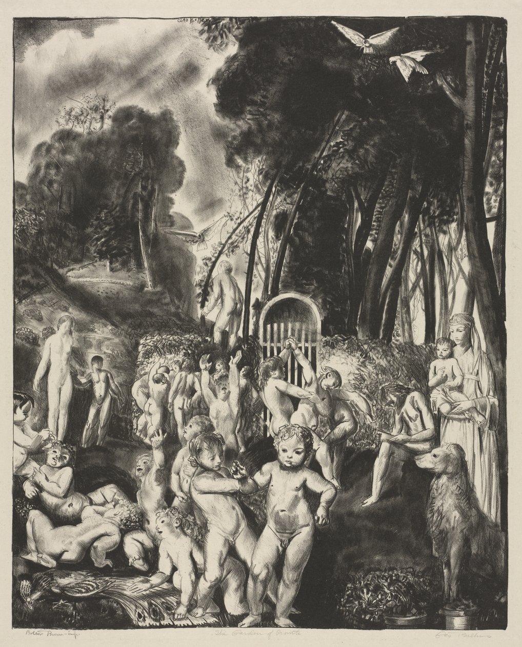 El jardín del crecimiento de George Bellows