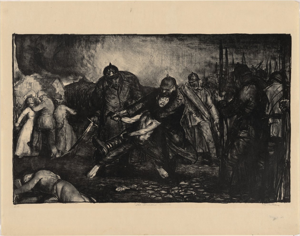 Llegan los alemanes de George Bellows