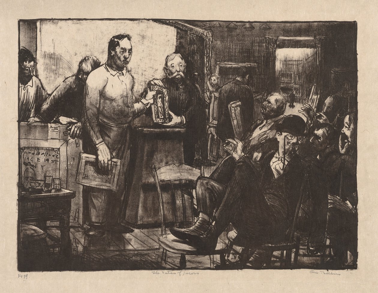 El jurado de George Bellows