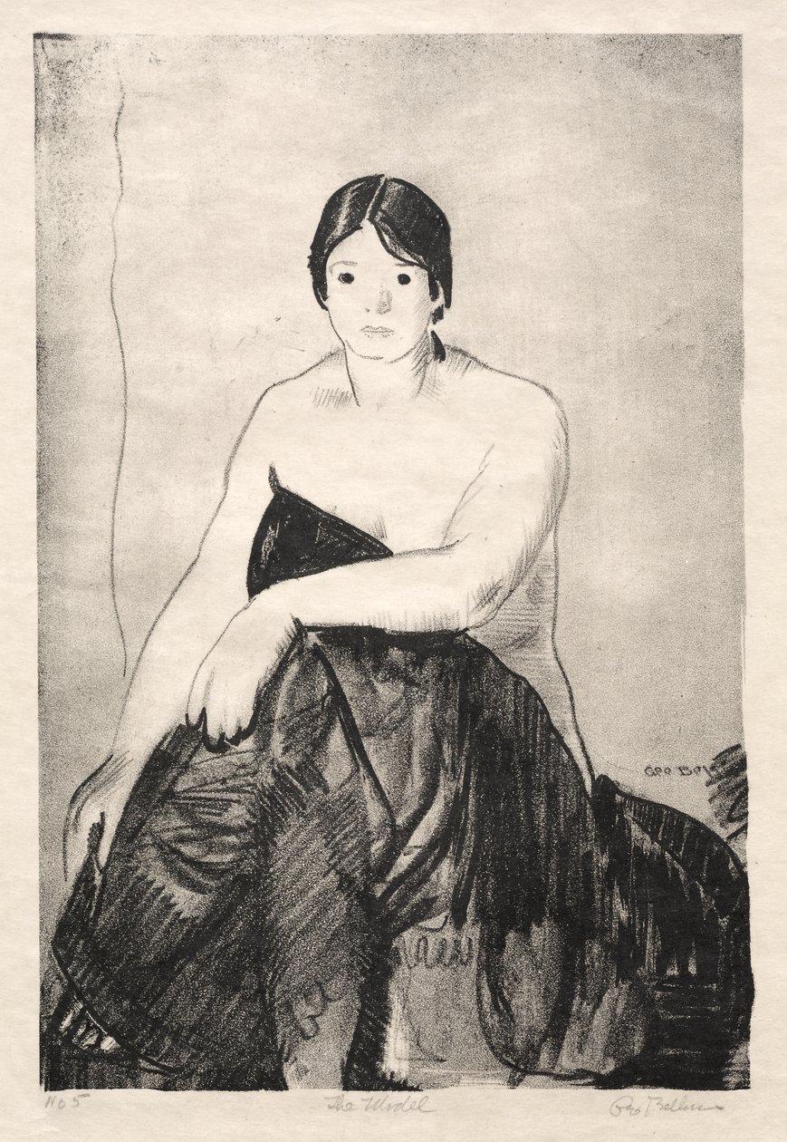 La modelo, primera piedra de George Bellows