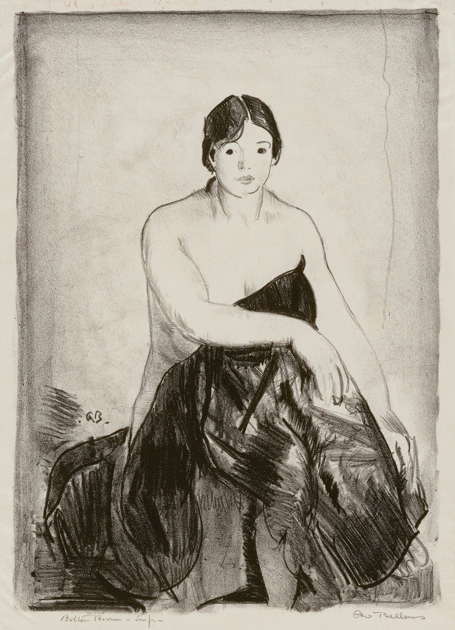 El modelo, segunda piedra de George Bellows