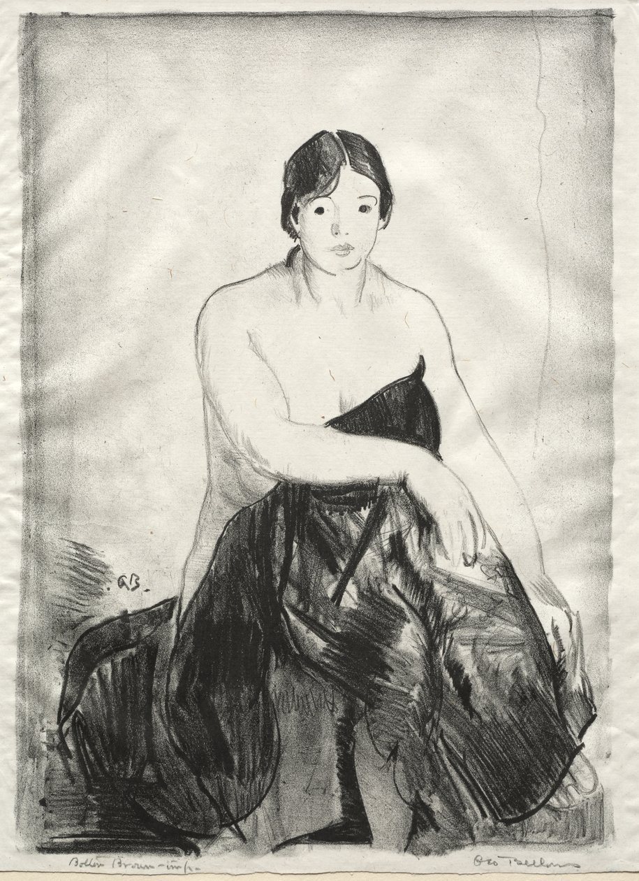 El modelo, segunda piedra de George Bellows