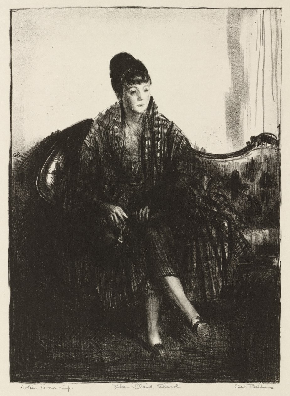El chal a cuadros de George Bellows
