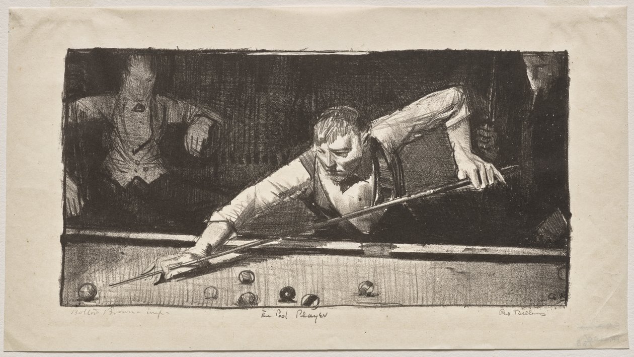 El jugador de billar de George Bellows