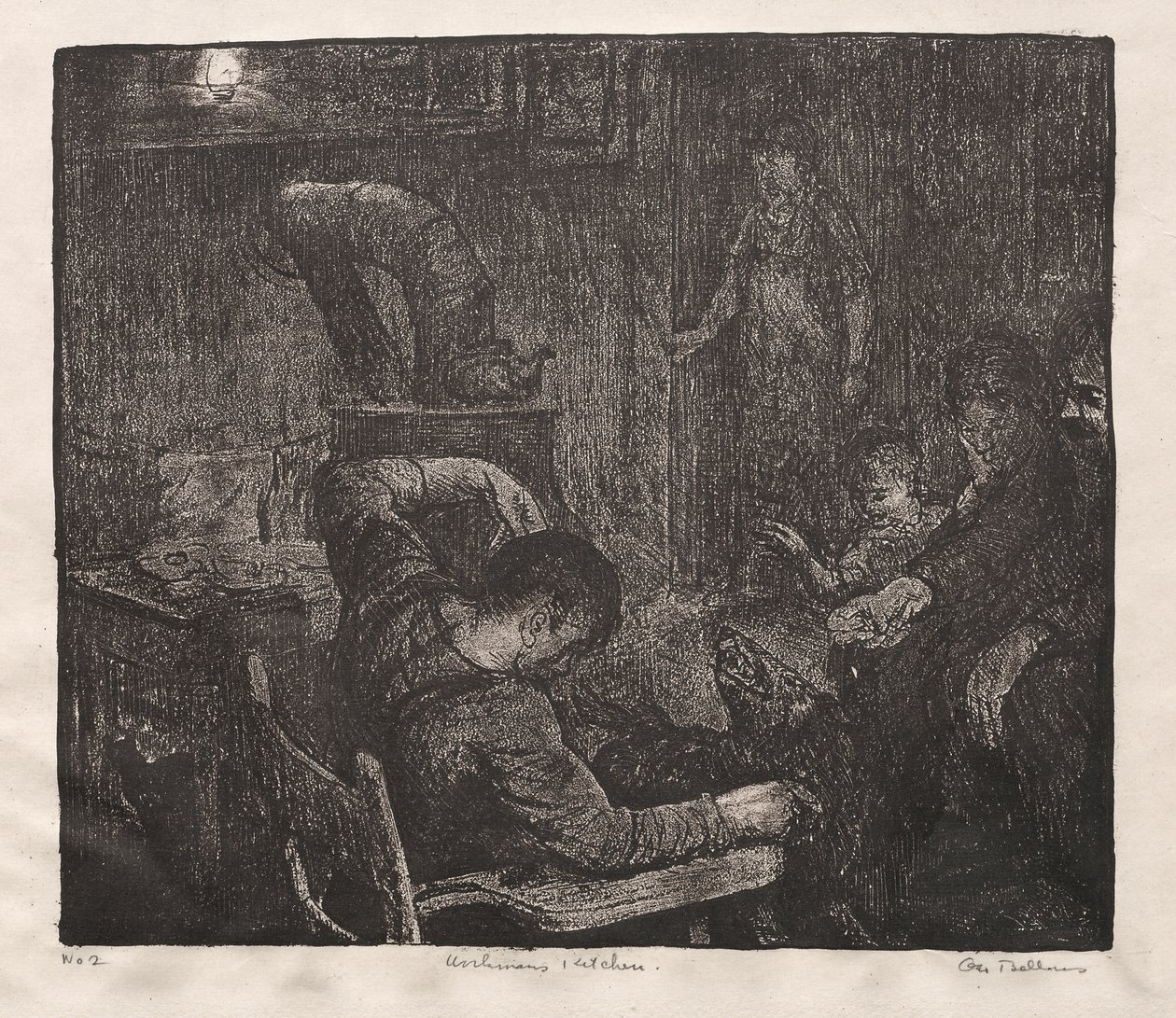 Cocina de un obrero de George Bellows
