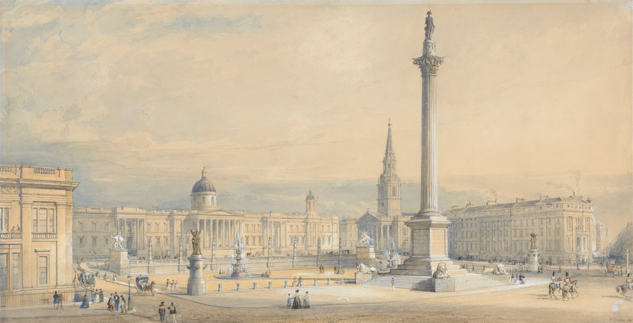 Propuesta de plan para Trafalgar Square de George Belton Moore
