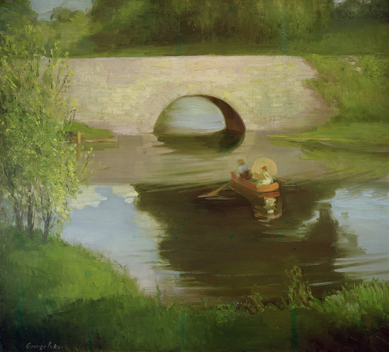 Central Park (óleo sobre lienzo) de George Benjamin Luks
