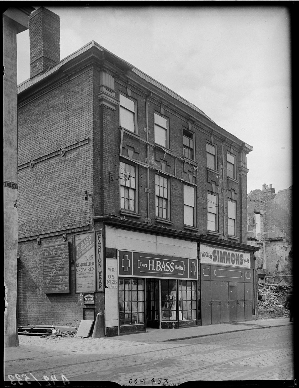 5-5A Fleet Street, Coventry, 1941 de George Bernard Mason