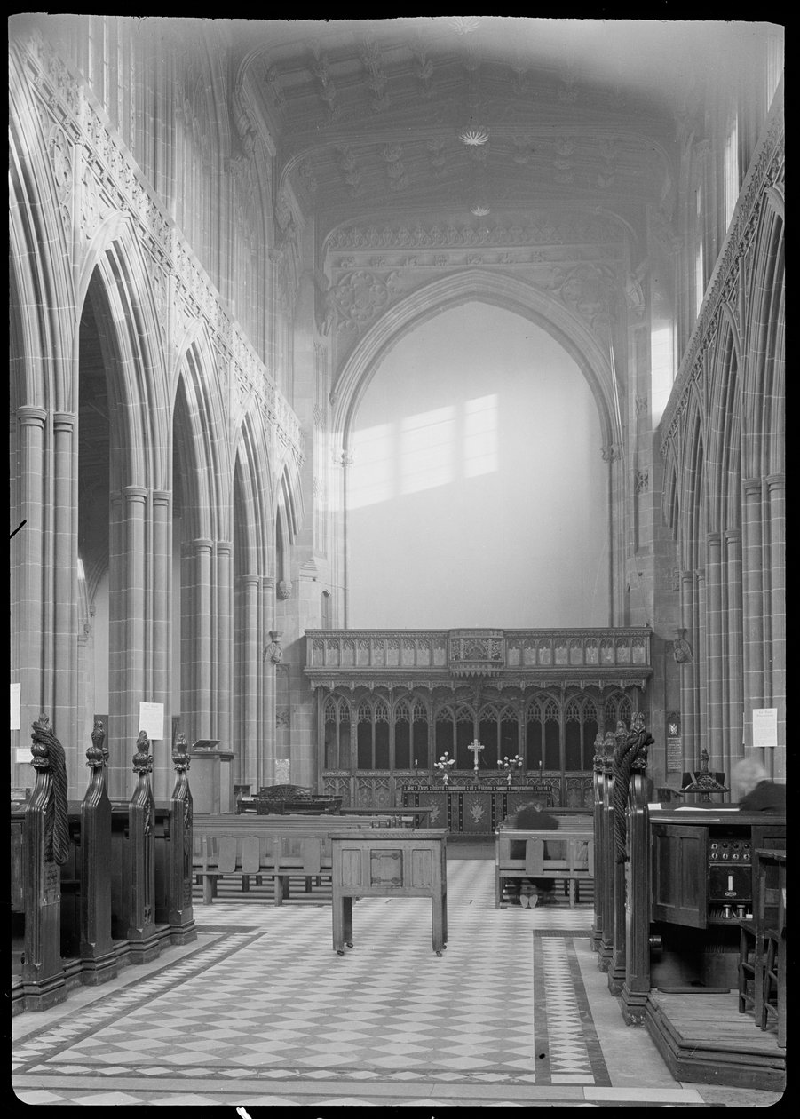 Iglesia Catedral de Santa María, Fennel Street, Manchester, 1942 de George Bernard Wood