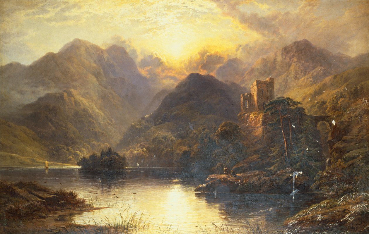 Un lago de las tierras altas de George Blackie Sticks