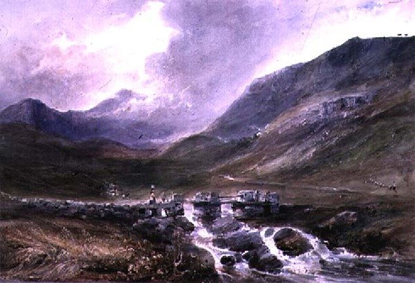 Escena Montañosa Galesa de George Bryant Campion