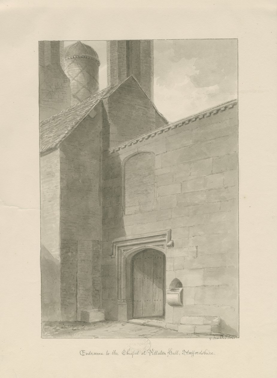 Entrada de la Capilla de Pillaton Hall de George Buckler
