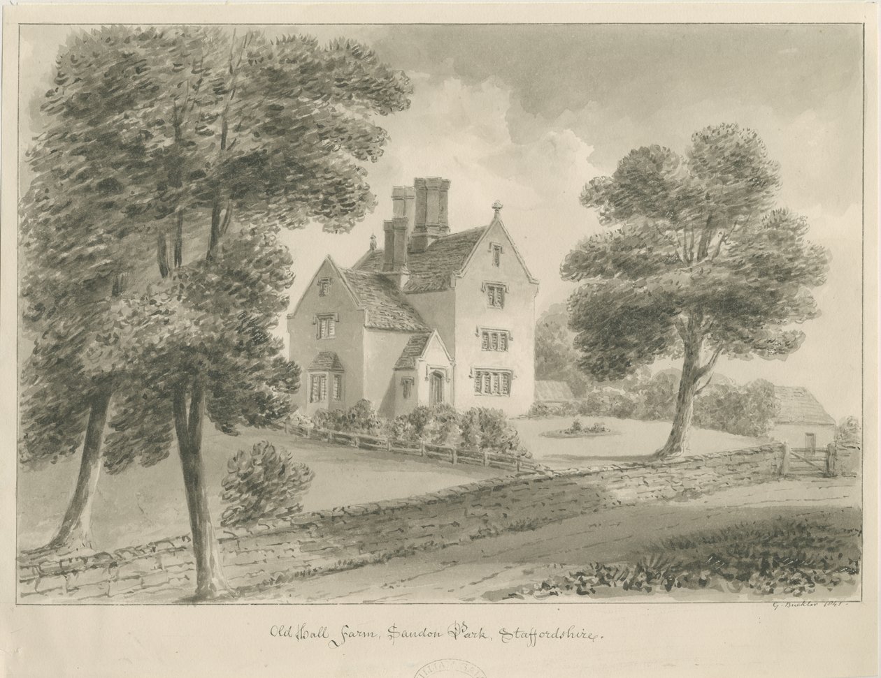 Sandon - Old Hall Farm de George Buckler