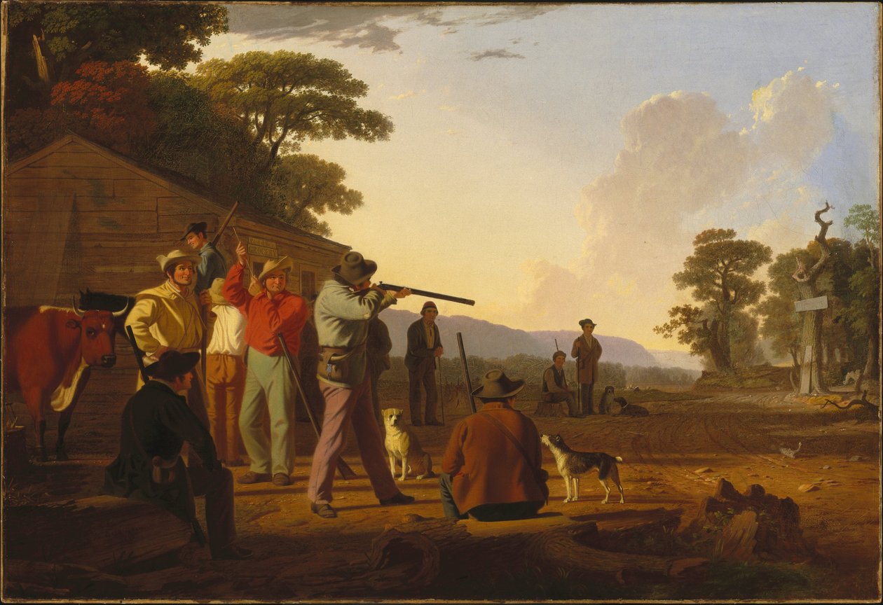 Tiro al blanco de George Caleb Bingham